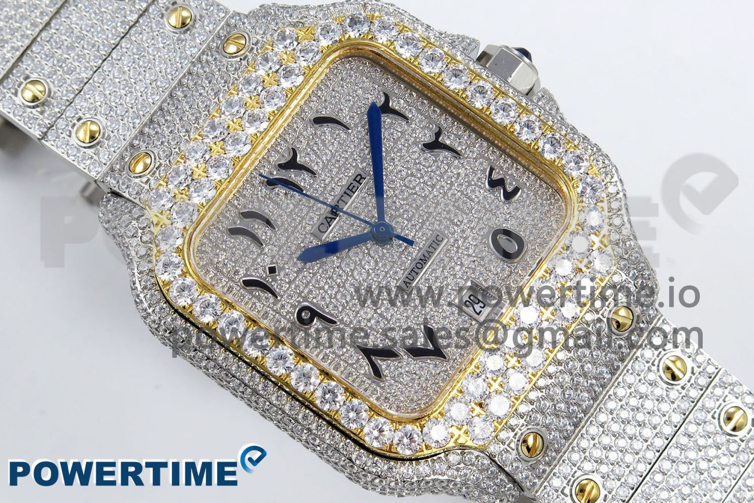 Santos De 40mm TWF 1:1 Best Edition SS Dial 904L SS/YG Case and Bracelet A2824 - Image 3
