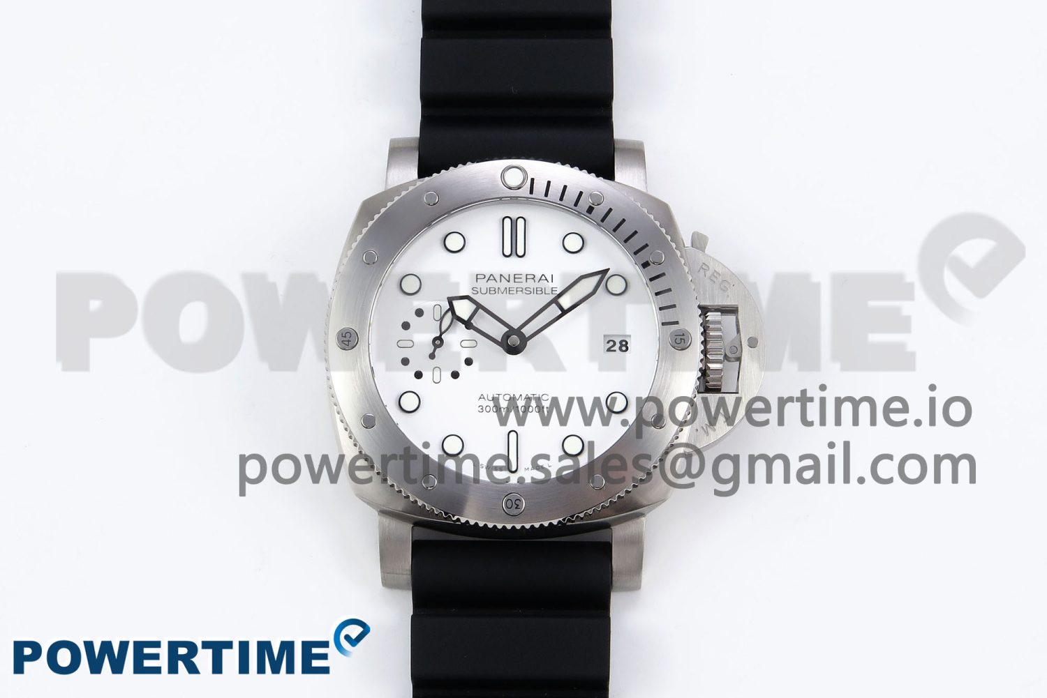 PAM2223 Luminor Submersible 42mm VSF Best Edition White Dial on Rubber Strap P900 Clone - Image 1