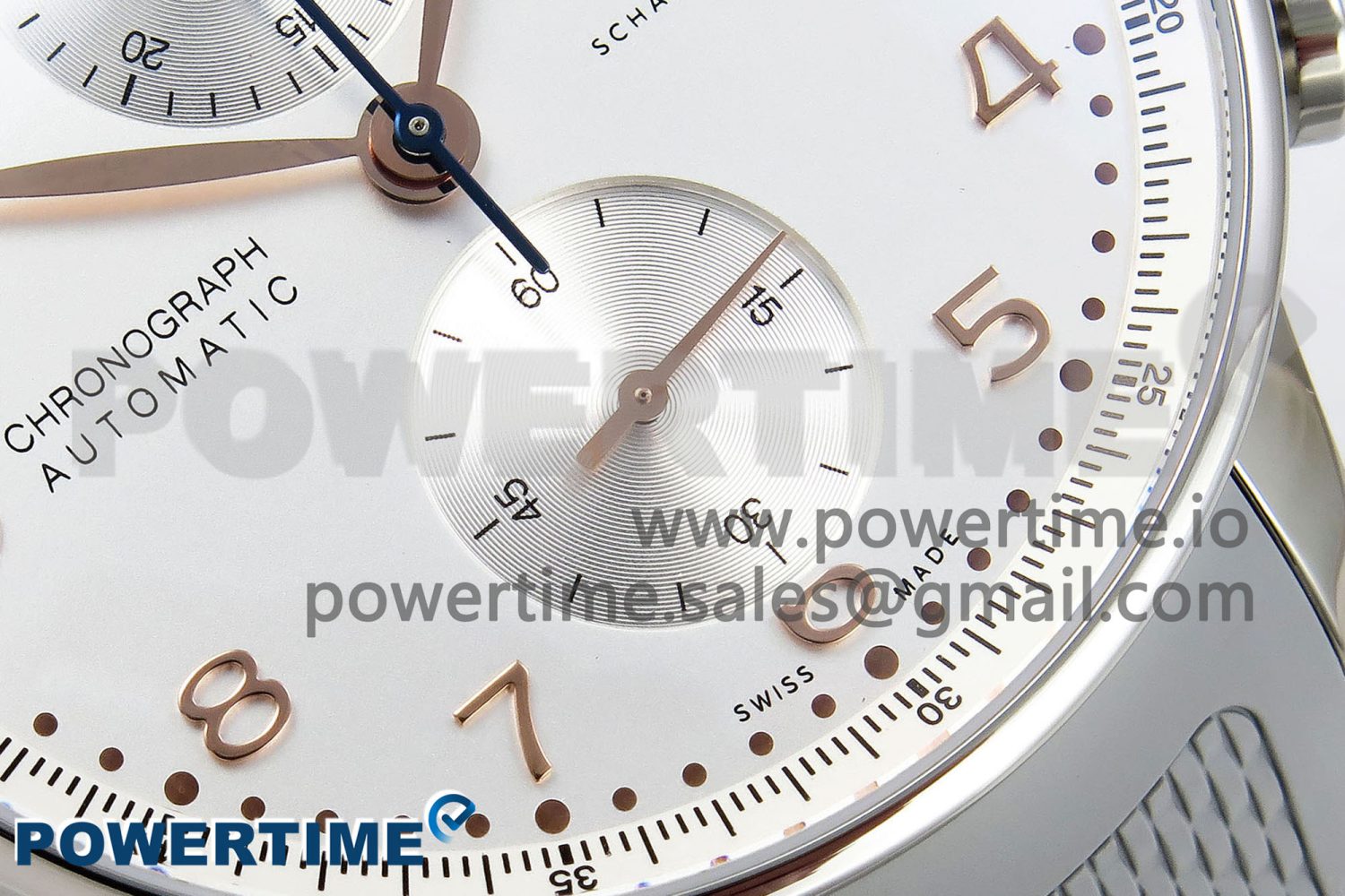 Portuguese Chrono IW3716 Z+F 1:1 Best Edition White Dial on Gray Rubber Strap A69355 - Image 5