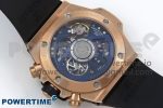 Big Bang Unico 42mm RG BBF 1:1 Best Edition Skeleton Dial Blue Ceramic Bezel on Blue Rubber Strap A1280 V2 - Image 8