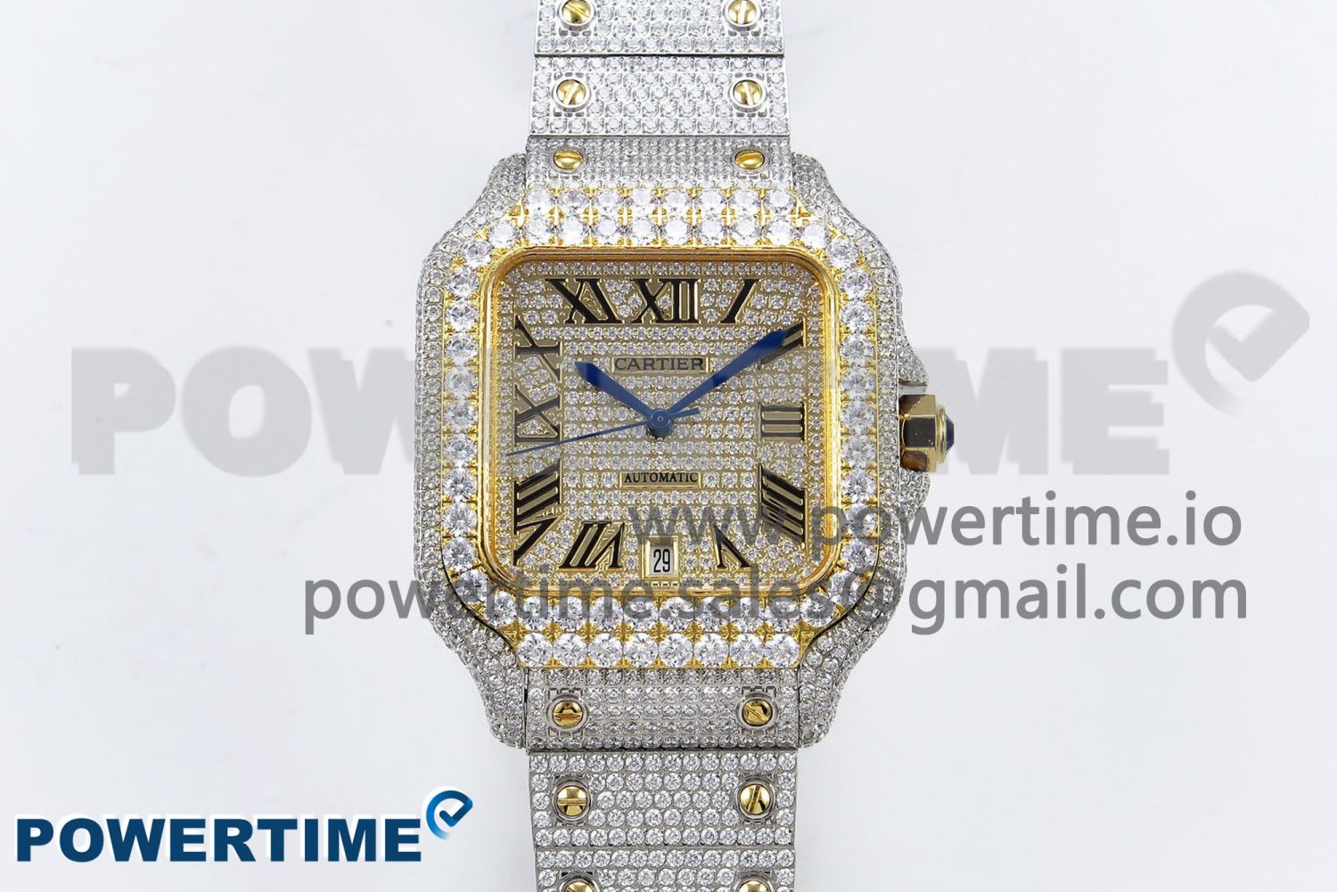 Santos De 40mm TWF 1:1 Best Edition YG Dial 904L SS/YG Case and Bracelet A2824 - Image 1