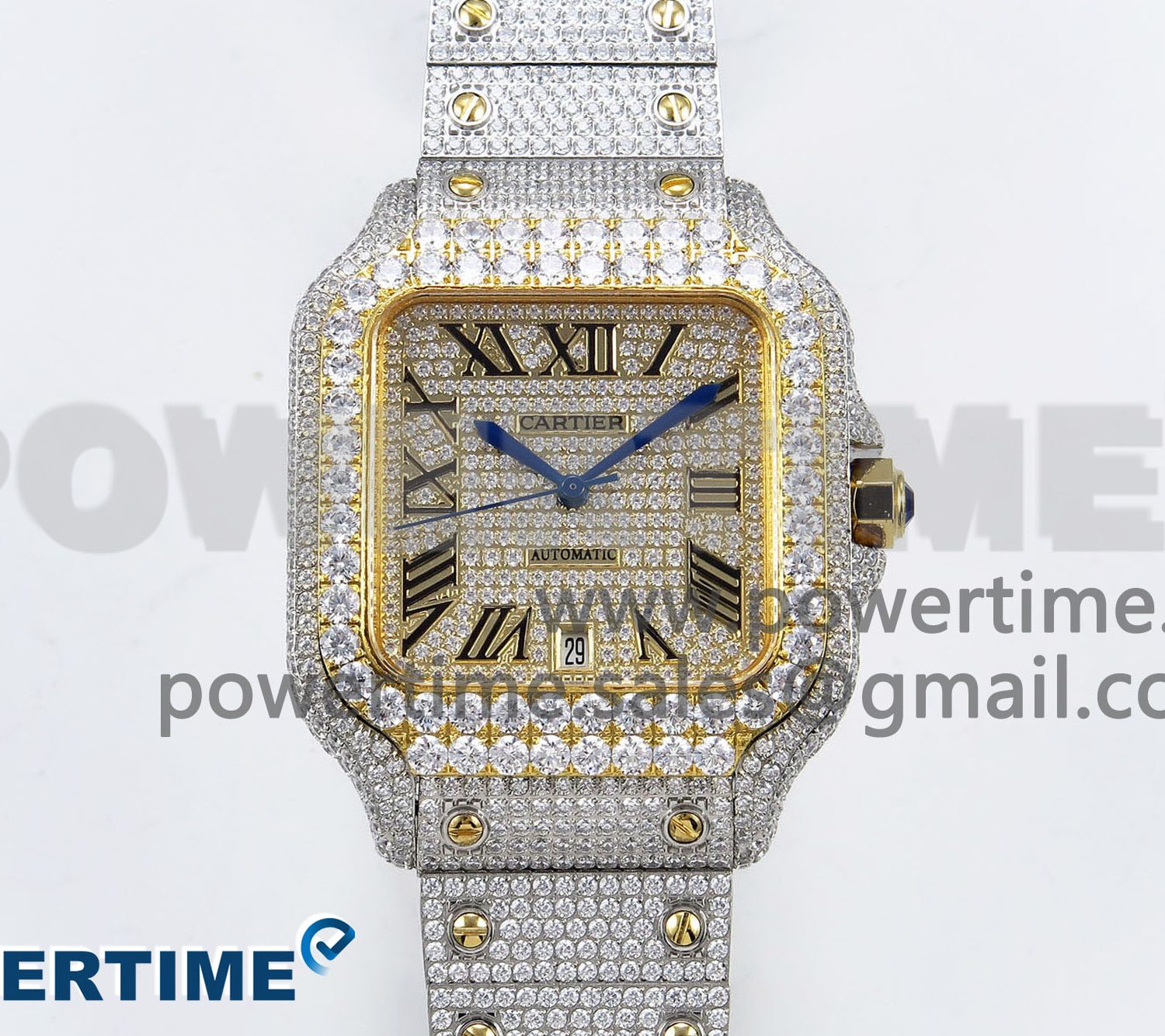 Santos De 40mm TWF 1:1 Best Edition YG Dial 904L SS/YG Case and Bracelet A2824