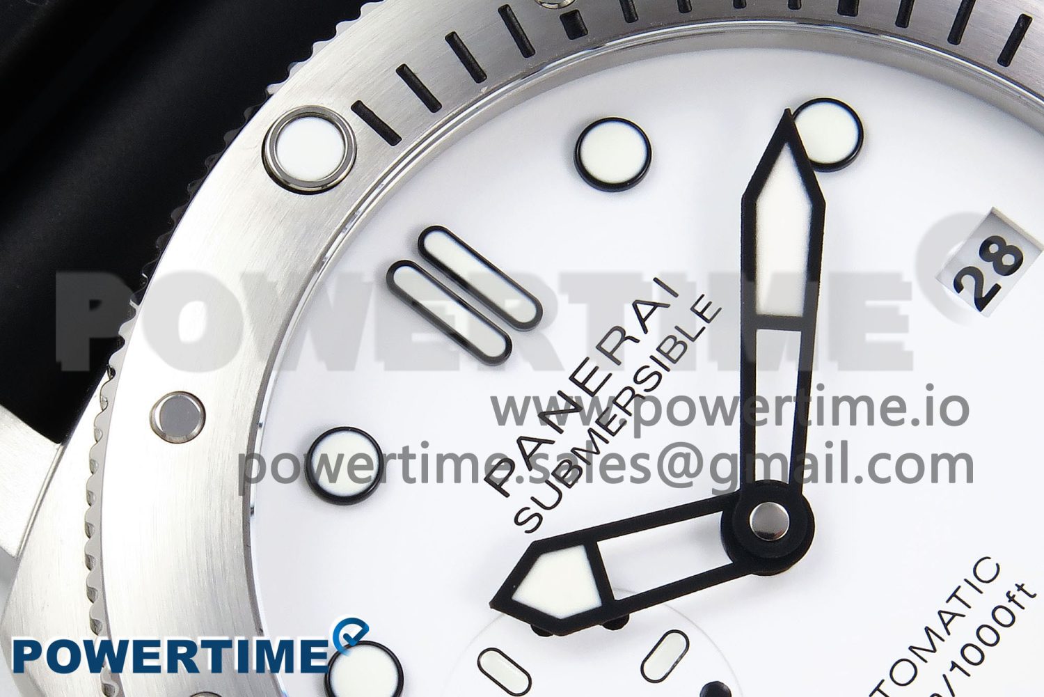 PAM2223 Luminor Submersible 42mm VSF Best Edition White Dial on Rubber Strap P900 Clone - Image 4