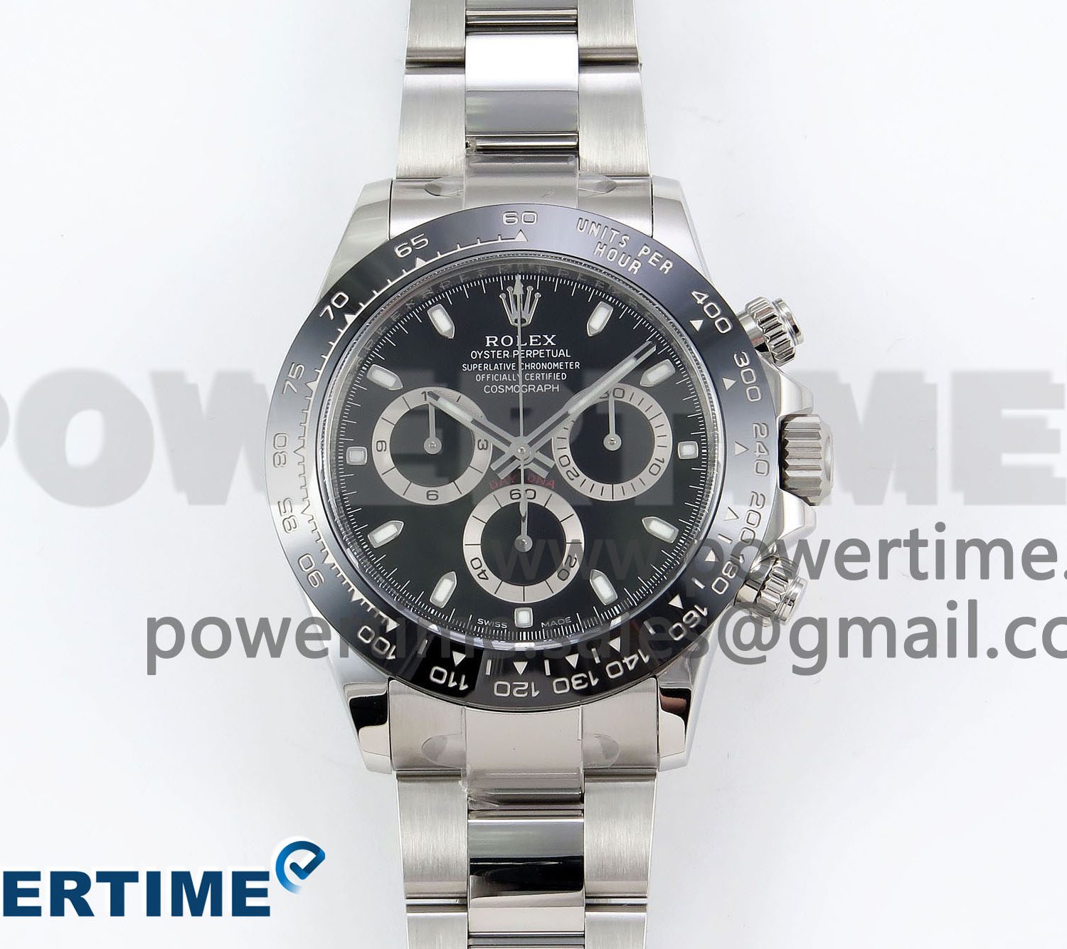 Daytona 116500 Clean 1:1 Best Edition 904L SS Case and Bracelet Black Dial SA4130 V2