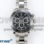 Daytona 116500 Clean 1:1 Best Edition 904L SS Case and Bracelet Black Dial SA4130 V2