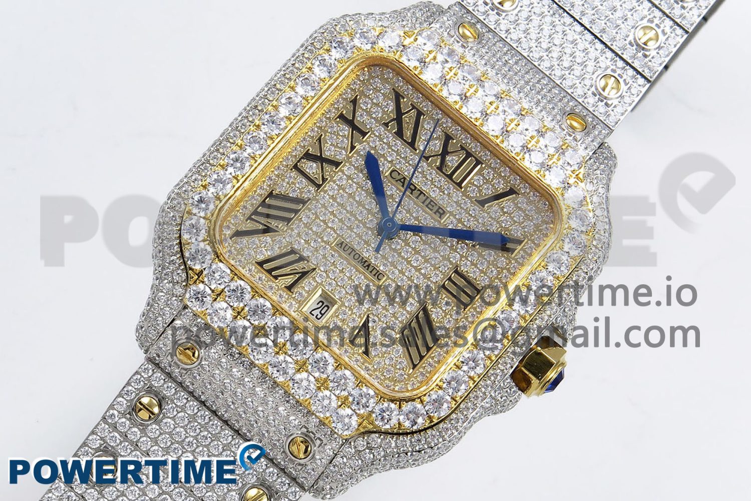 Santos De 40mm TWF 1:1 Best Edition YG Dial 904L SS/YG Case and Bracelet A2824 - Image 2