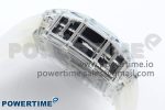 RM57 Transparent Tourbillon RMF Best Edition Silver Dragon Eagle Dial on Transparent Rubber Strap - Image 7