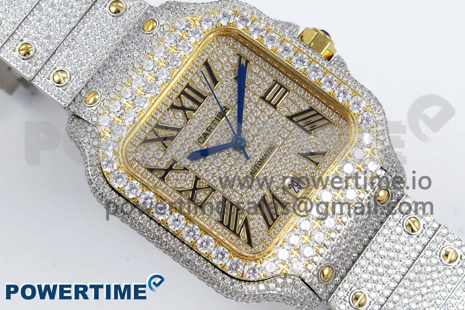 Santos De 40mm TWF 1:1 Best Edition YG Dial 904L SS/YG Case and Bracelet A2824 - Image 3
