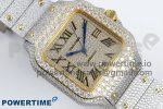 Santos De 40mm TWF 1:1 Best Edition YG Dial 904L SS/YG Case and Bracelet A2824 - Image 3