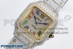 Santos De 40mm TWF 1:1 Best Edition Rainbow Dial 904L SS/YG Case and Bracelet A2824 - Image 2