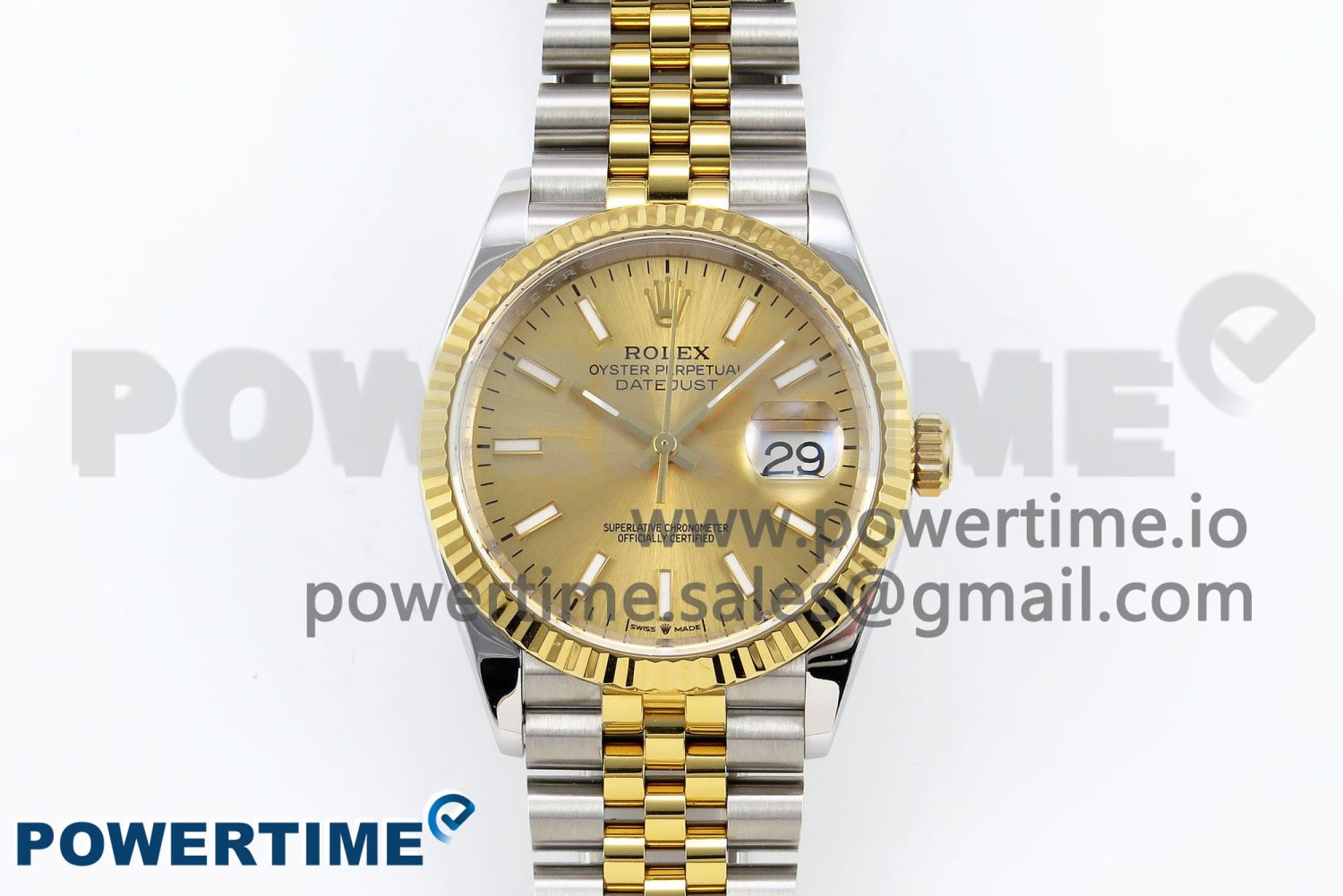DateJust 36 126233 APF 1:1 Best Edition 904L Steel YG Sitck Dial on SS/YG Jubilee Bracelet VR3235 - Image 1
