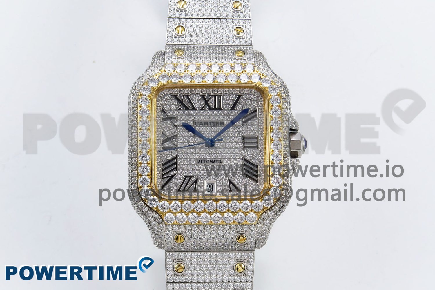 Santos De 40mm TWF 1:1 Best Edition SS Dial 904L SS/YG Case and Bracelet A2824 - Image 1
