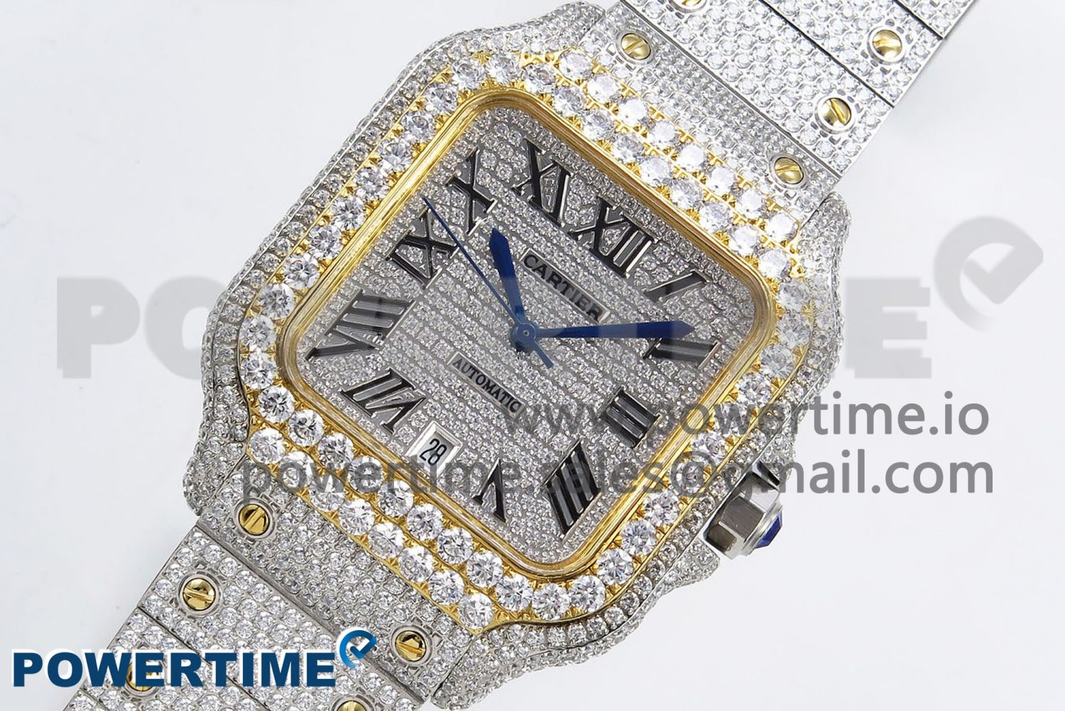 Santos De 40mm TWF 1:1 Best Edition SS Dial 904L SS/YG Case and Bracelet A2824 - Image 2