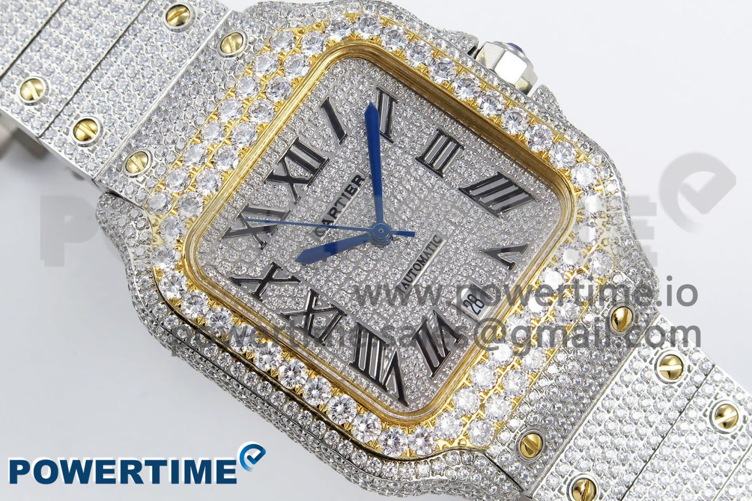 Santos De 40mm TWF 1:1 Best Edition SS Dial 904L SS/YG Case and Bracelet A2824 - Image 3