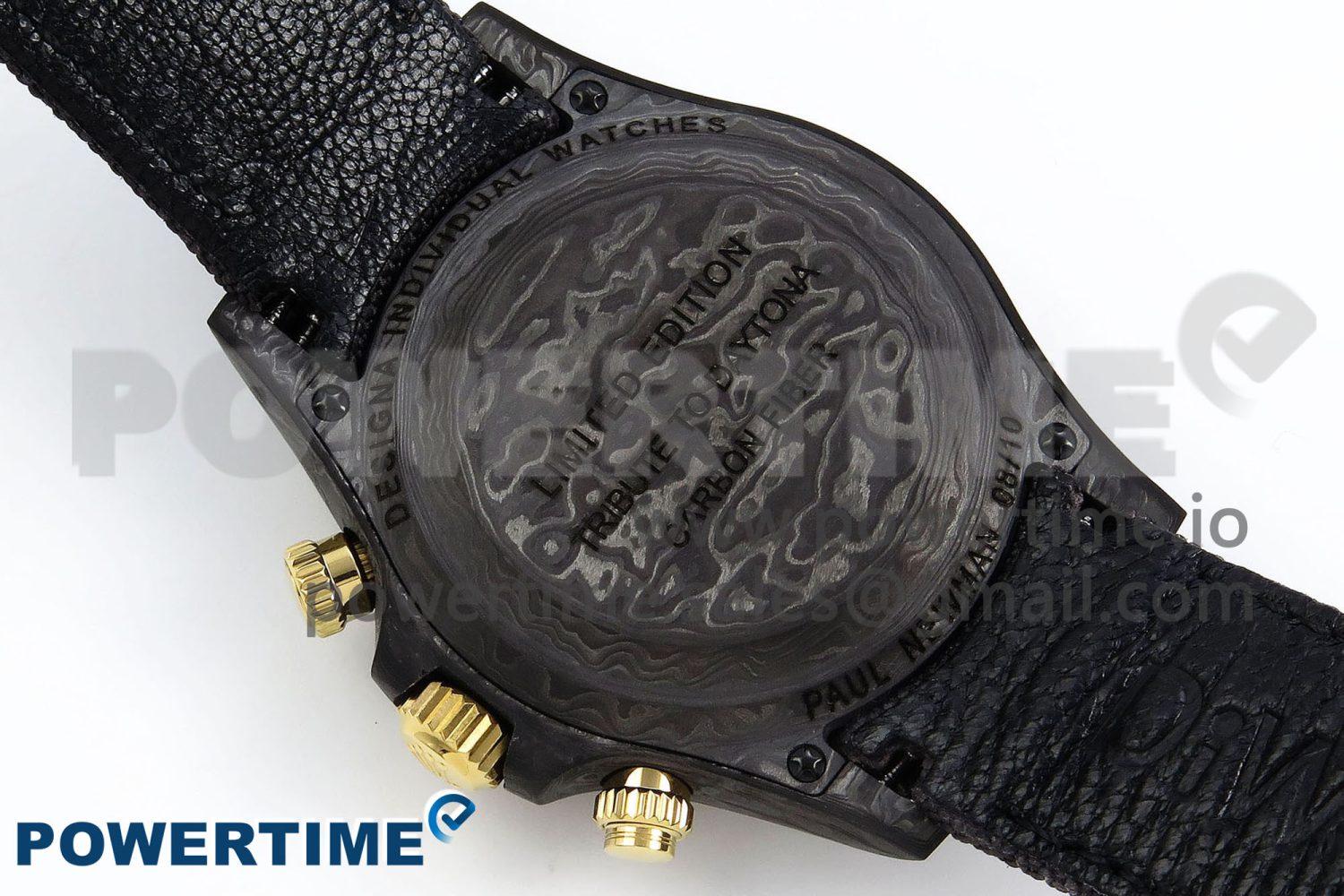 Daytona DIW Carbon Case DIWF Edition Carbon/Cream Dial on Black Nylon Strap A7750 - Image 8