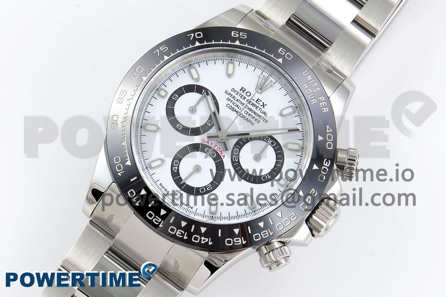 Daytona 116500 Clean 1:1 Best Edition 904L SS Case and Bracelet White Dial SA4130 V3 - Image 2