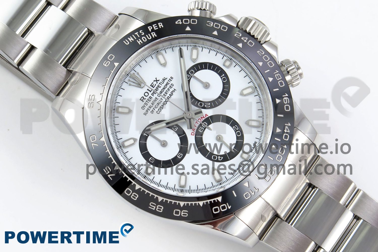 Daytona 116500 Clean 1:1 Best Edition 904L SS Case and Bracelet White Dial SA4130 V3 - Image 3
