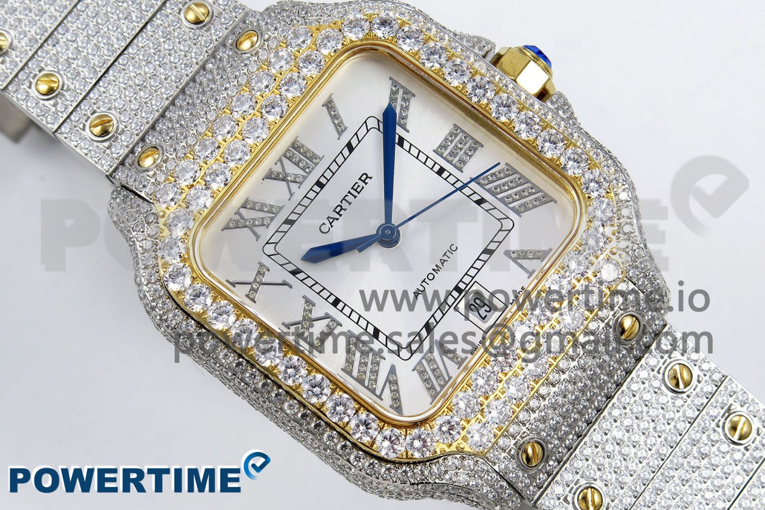 Santos De 40mm TWF 1:1 Best Edition White Dial 904L SS/YG Case and Bracelet A2824 - Image 3