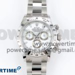 Daytona 116520 Clean 1:1 Best Edition 904L SS Case and Bracelet White Dial SA4130 V2