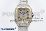 Santos De 40mm TWF 1:1 Best Edition YG Dial 904L SS/YG Case and Bracelet A2824
