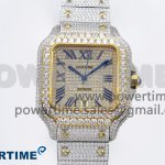 Santos De 40mm TWF 1:1 Best Edition YG Dial 904L SS/YG Case and Bracelet A2824