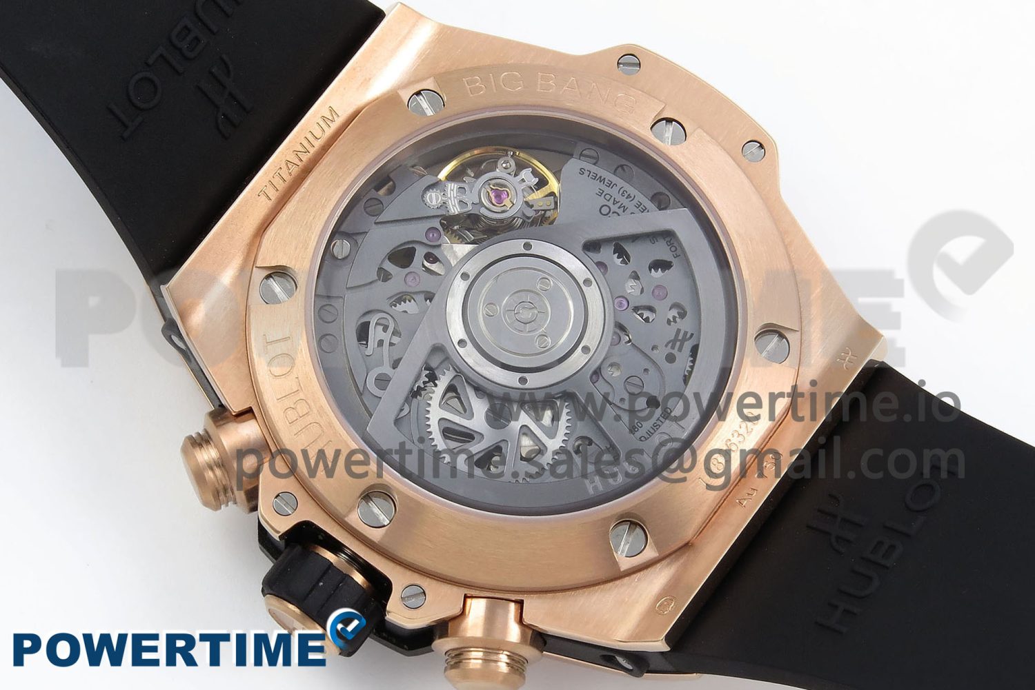 Big Bang Unico 42mm RG BBF 1:1 Best Edition Skeleton Dial on Black Rubber Strap A1280 V2 - Image 8