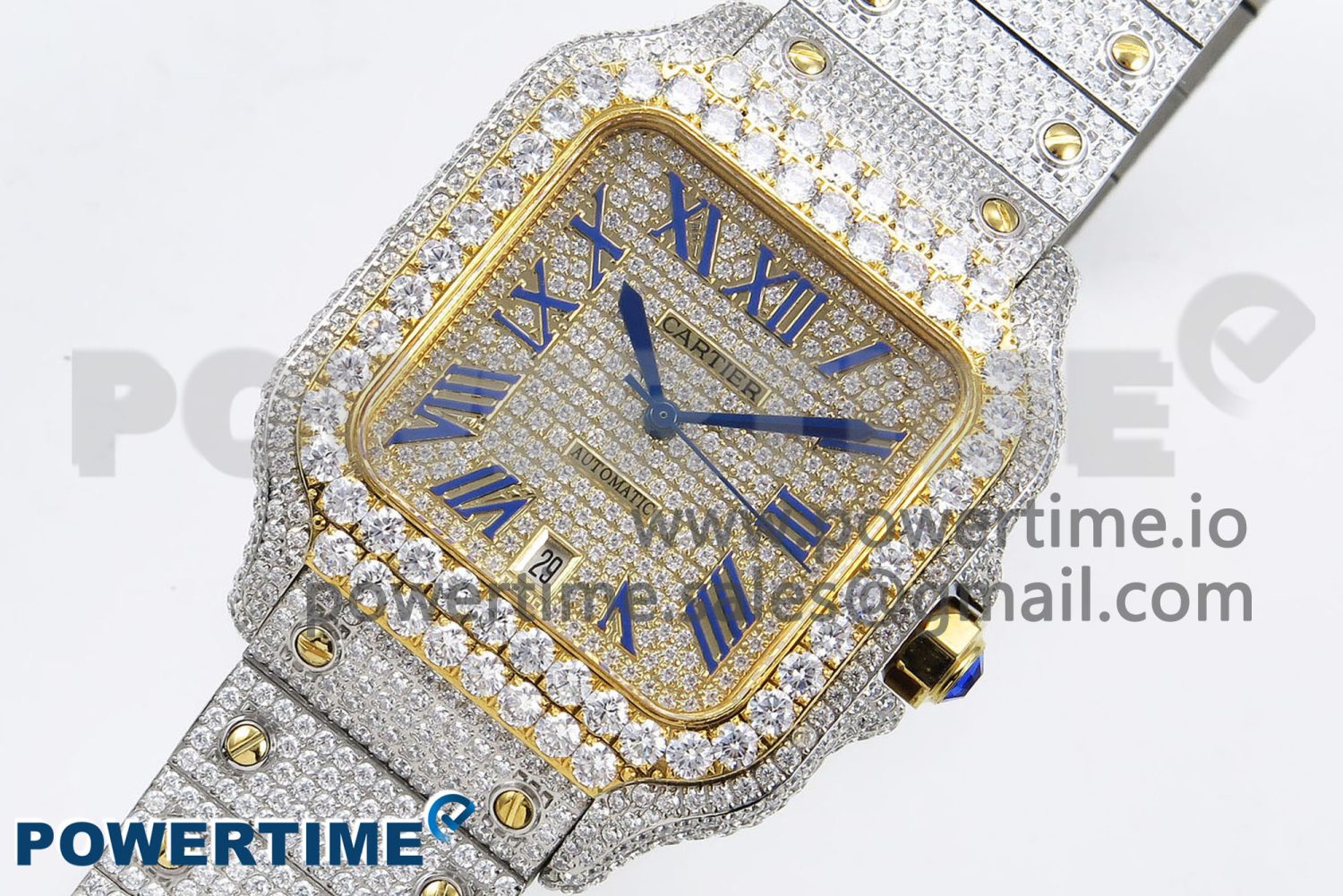 Santos De 40mm TWF 1:1 Best Edition YG Dial 904L SS/YG Case and Bracelet A2824 - Image 2