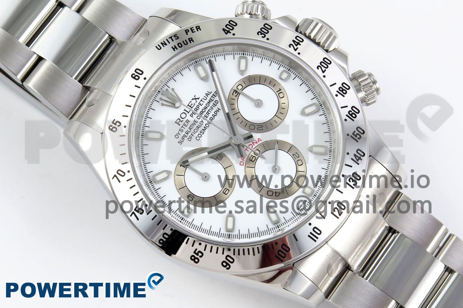 Daytona 116520 Clean 1:1 Best Edition 904L SS Case and Bracelet White Dial SA4130 V2 - Image 3