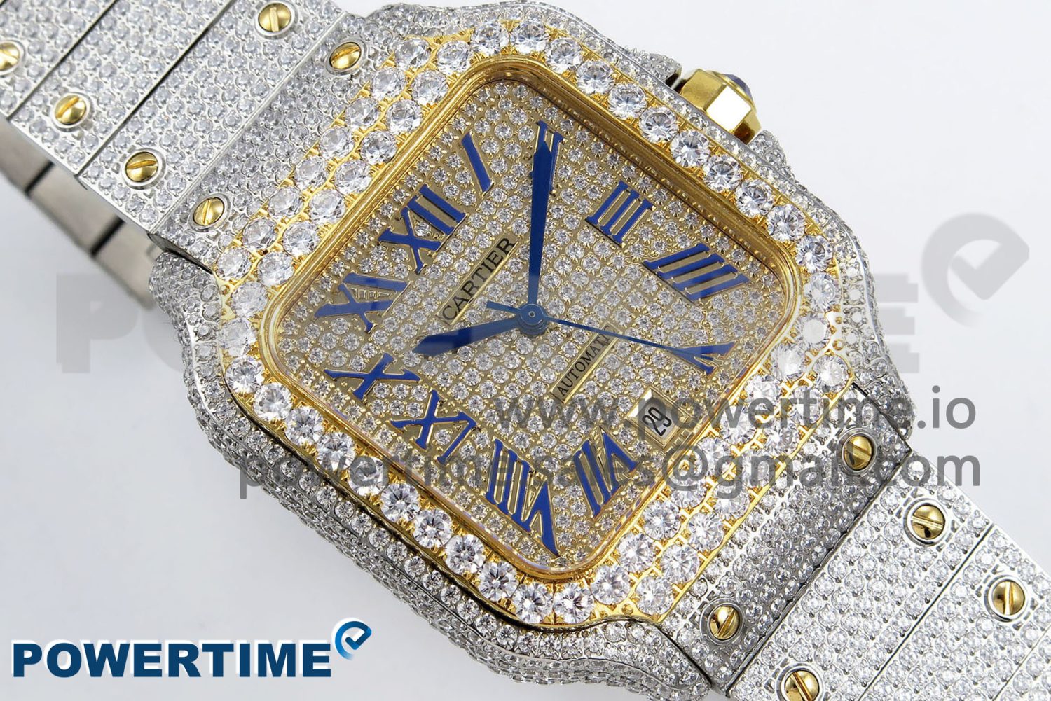 Santos De 40mm TWF 1:1 Best Edition YG Dial 904L SS/YG Case and Bracelet A2824 - Image 3