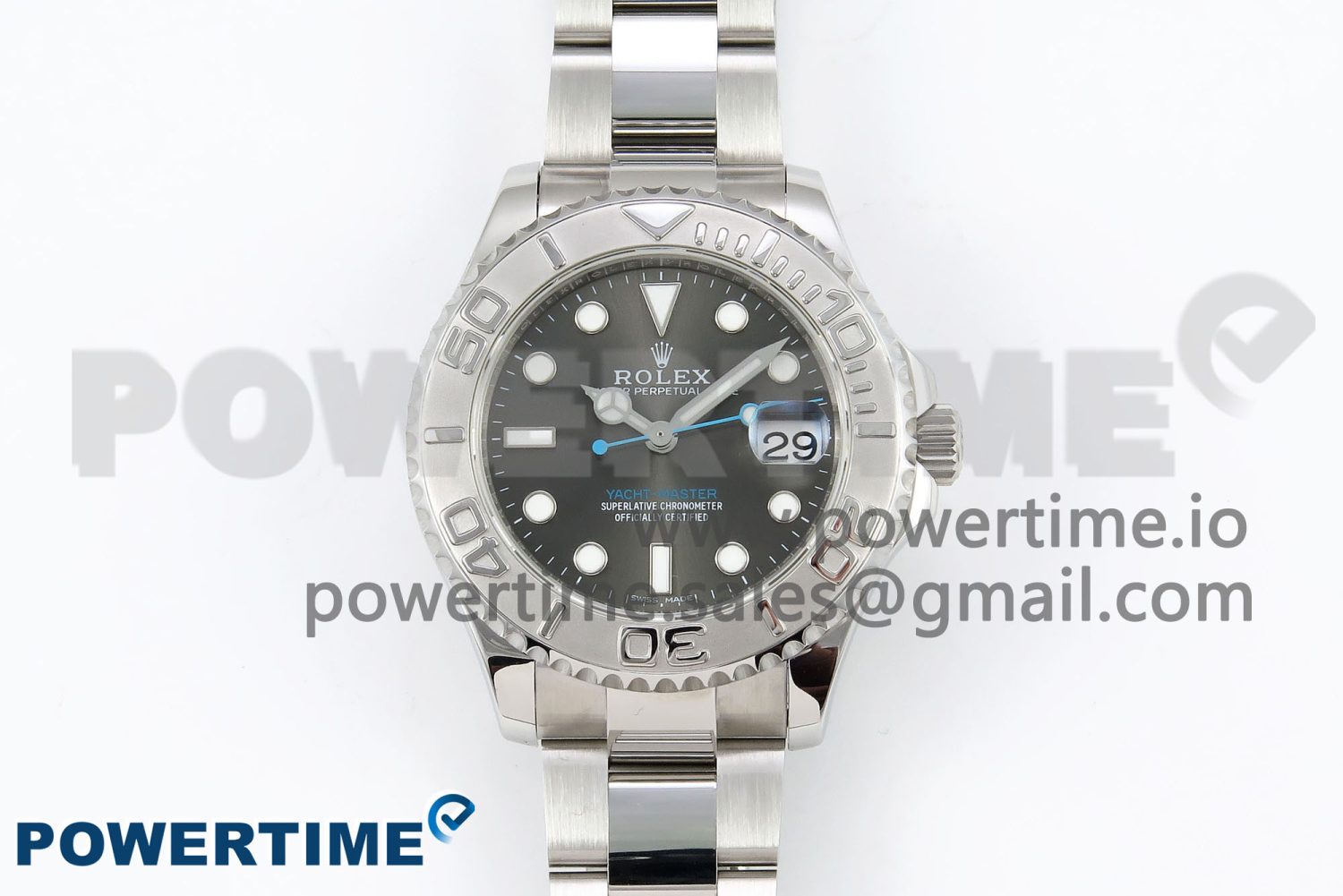 Yacht-Master 37mm 268622 ARF 1:1 Best Edition Gray Dial 904L SS Case and Bracelet A2824 - Image 1
