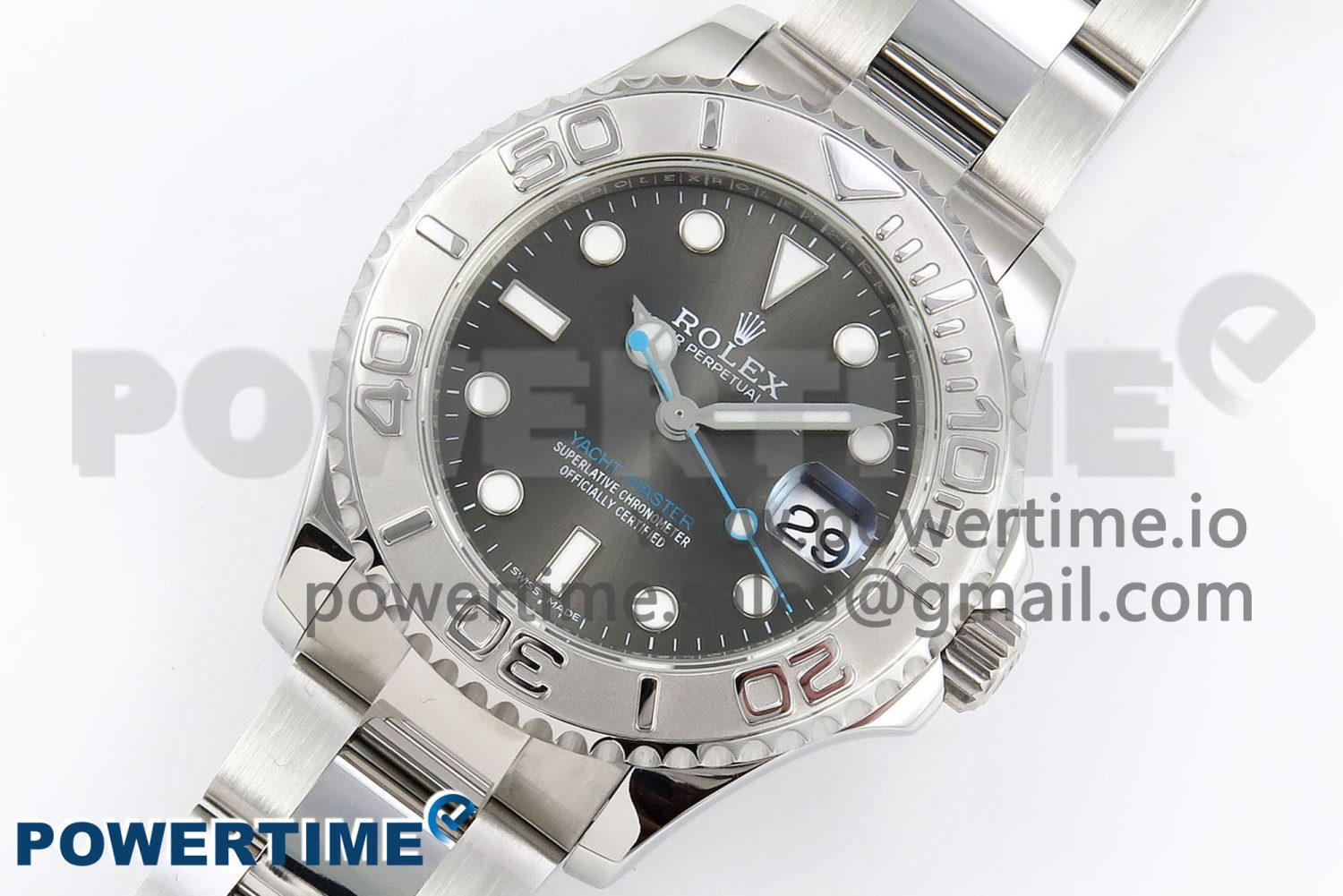 Yacht-Master 37mm 268622 ARF 1:1 Best Edition Gray Dial 904L SS Case and Bracelet A2824 - Image 2