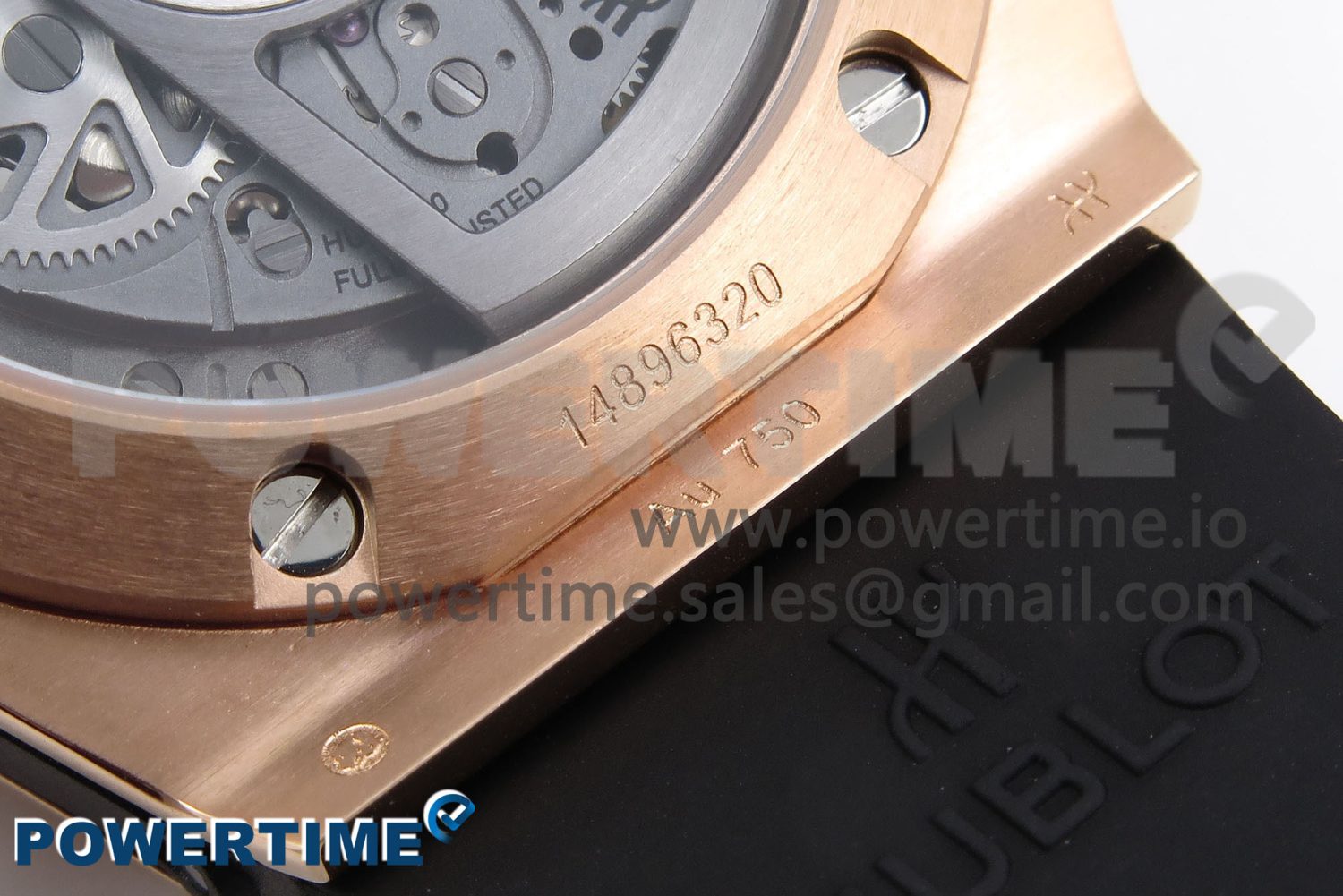 Big Bang Unico 42mm RG BBF 1:1 Best Edition Skeleton Dial on Black Rubber Strap A1280 V2 - Image 12