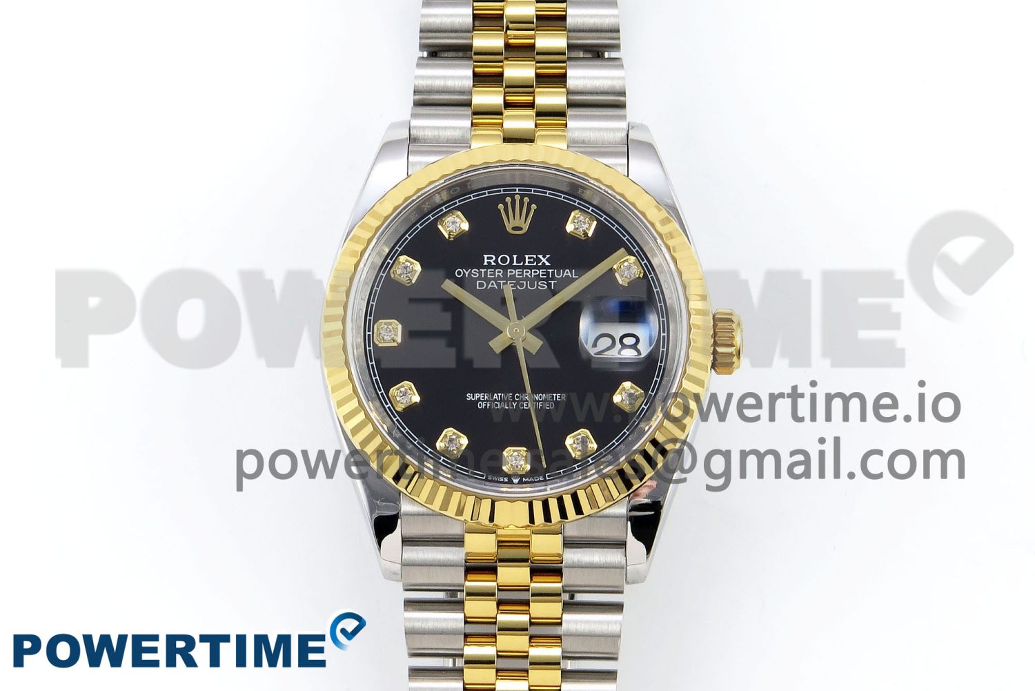 DateJust 36 126233 APF 1:1 Best Edition 904L Steel Black Diamonds Dial on SS/YG Jubilee Bracelet VR3235 - Image 1