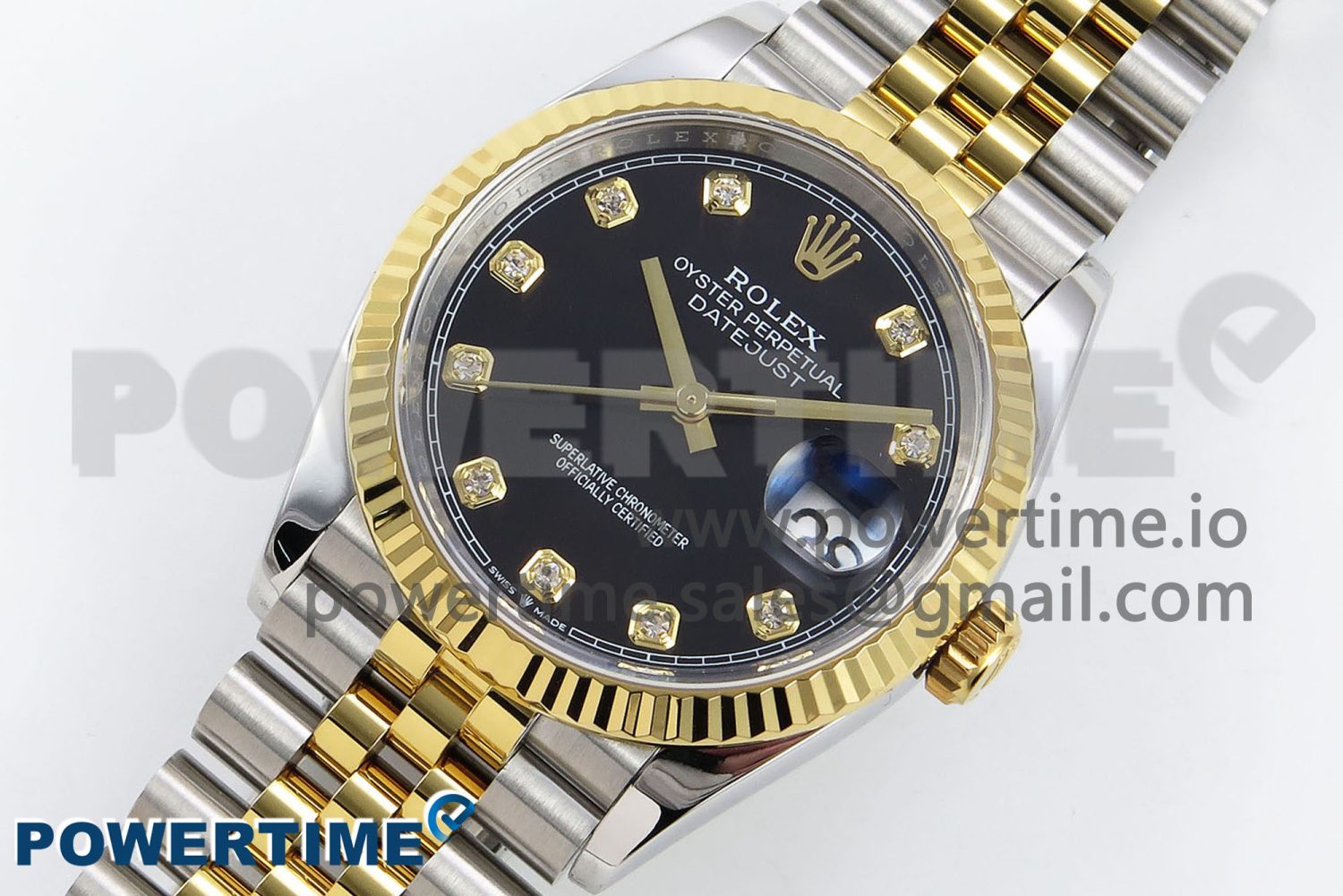DateJust 36 126233 APF 1:1 Best Edition 904L Steel Black Diamonds Dial on SS/YG Jubilee Bracelet VR3235 - Image 2