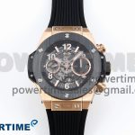 Big Bang Unico 42mm RG BBF 1:1 Best Edition Skeleton Dial on Black Rubber Strap A1280 V2