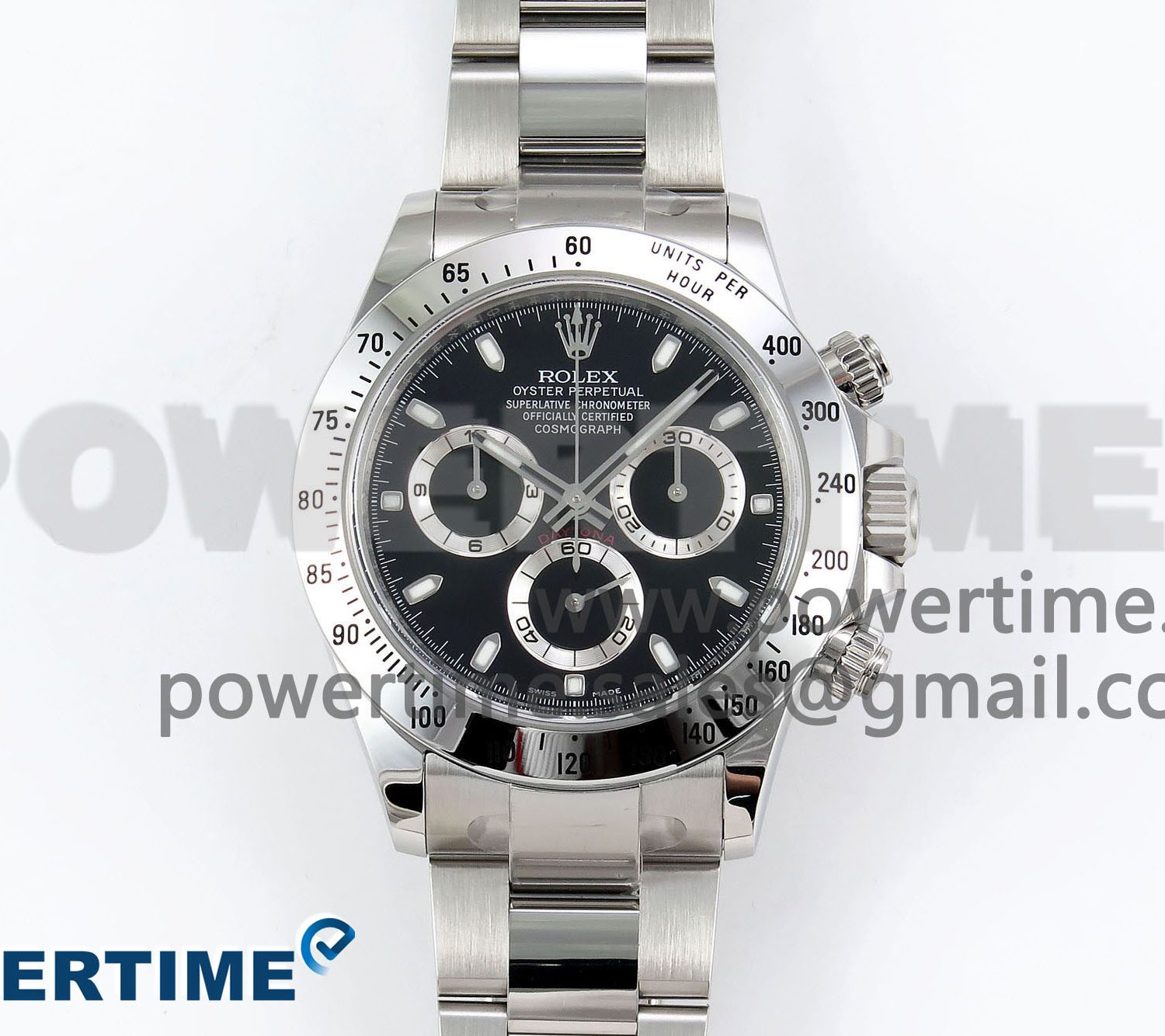 Daytona 116520 Clean 1:1 Best Edition 904L SS Case and Bracelet Black Dial SA4130 V2