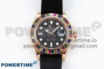 Yacht-Master 126655 KF 1:1 Best Edition Rainbow Bezel RG Wrapped on Oysterflex Strap VR3235 (Gen Weight)
