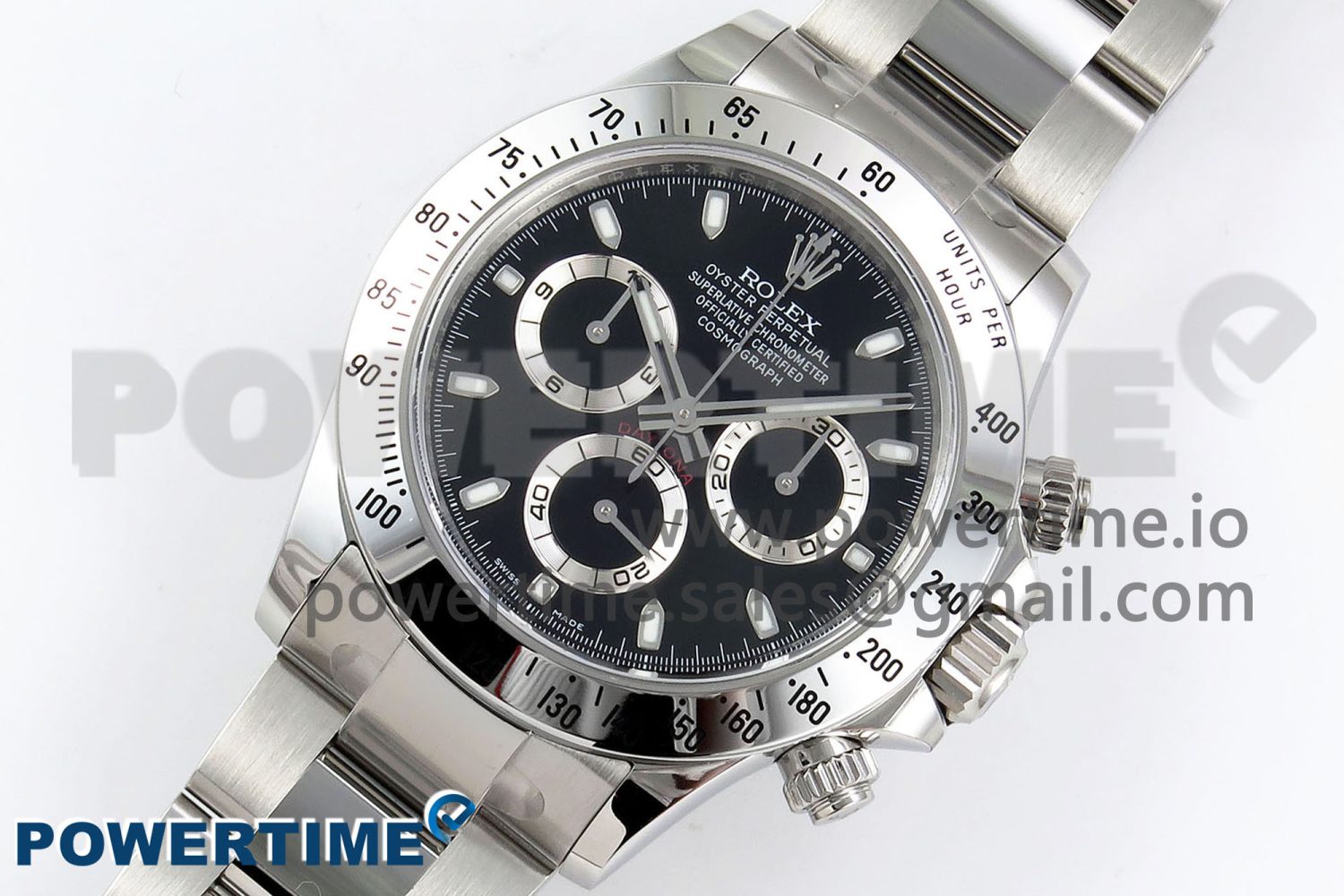 Daytona 116520 Clean 1:1 Best Edition 904L SS Case and Bracelet Black Dial SA4130 V2 - Image 2
