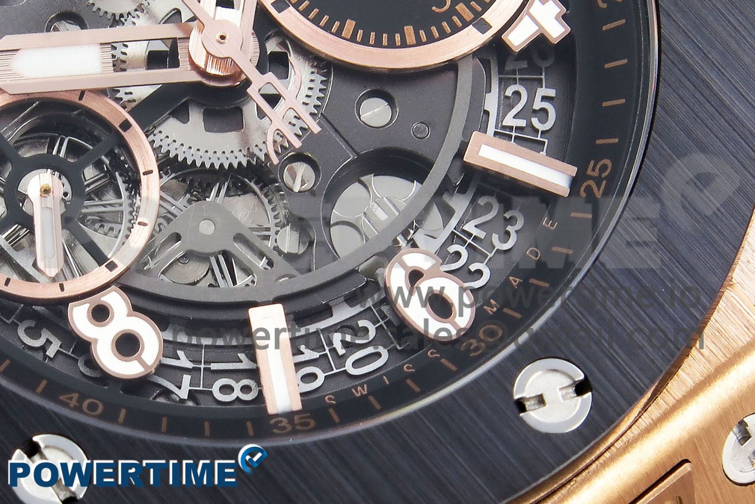 Big Bang Unico 42mm RG BBF 1:1 Best Edition Skeleton Dial on Black Rubber Strap A1280 V2 - Image 5