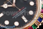 Yacht-Master 126655 KF 1:1 Best Edition Rainbow Bezel RG Wrapped on Oysterflex Strap VR3235 (Gen Weight) - Image 5