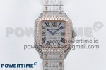 Santos De 40mm TWF 1:1 Best Edition SS Dial 904L SS/RG Case and Bracelet A2824