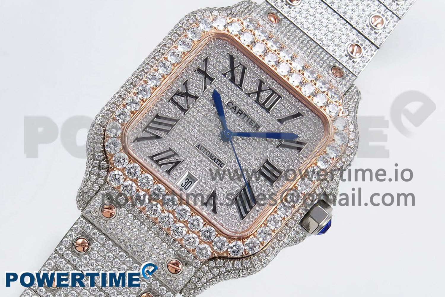 Santos De 40mm TWF 1:1 Best Edition SS Dial 904L SS/RG Case and Bracelet A2824 - Image 2