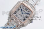 Santos De 40mm TWF 1:1 Best Edition SS Dial 904L SS/RG Case and Bracelet A2824 - Image 2