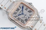 Santos De 40mm TWF 1:1 Best Edition SS Dial 904L SS/RG Case and Bracelet A2824 - Image 3