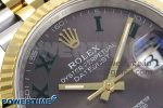 DateJust 36 126233 APF 1:1 Best Edition 904L Steel Gray Dial Green Roman on SS/YG Jubilee Bracelet VR3235 - Image 4