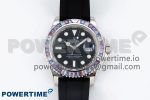Yacht-Master 226659 KF 1:1 Best Edition Diamonds Bezel WG Wrapped on Oysterflex Strap VR3235 (Gen Weight)