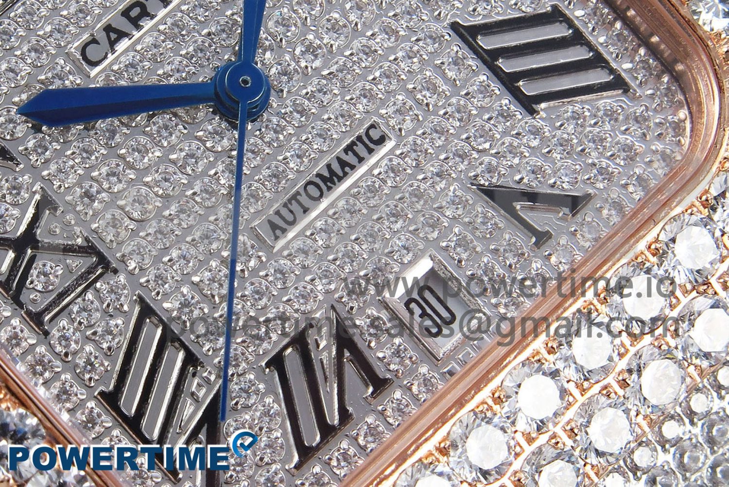 Santos De 40mm TWF 1:1 Best Edition SS Dial 904L SS/RG Case and Bracelet A2824 - Image 5