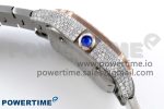 Santos De 40mm TWF 1:1 Best Edition White Dial 904L SS/RG Case and Bracelet A2824 - Image 6