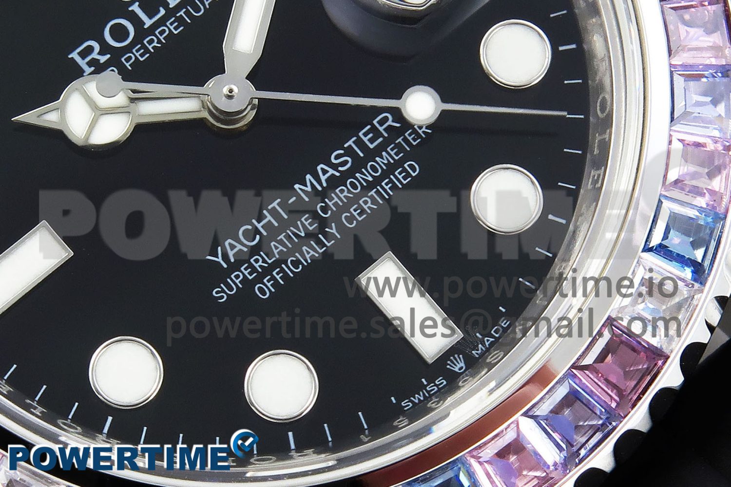 Yacht-Master 226659 KF 1:1 Best Edition Diamonds Bezel WG Wrapped on Oysterflex Strap VR3235 (Gen Weight) - Image 5