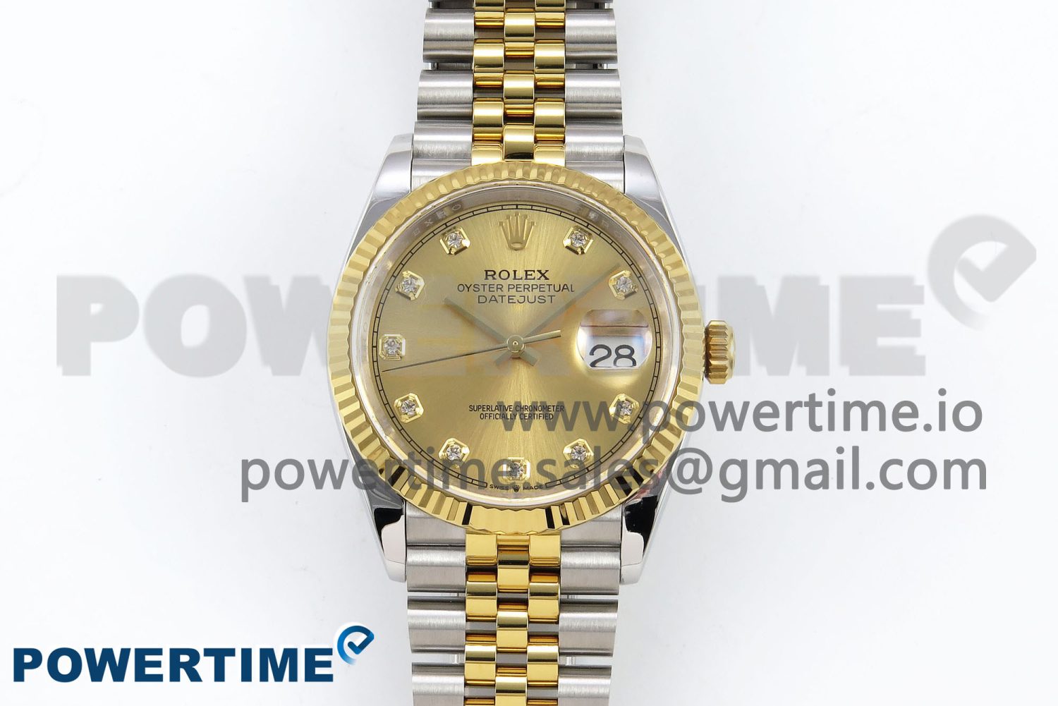 DateJust 36 126233 APF 1:1 Best Edition 904L Steel YG Diamonds Dial on SS/YG Jubilee Bracelet VR3235 - Image 1